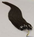 Натуральные волосы на микрокольцах горький шоколад 100 прядей 55см (100г)
