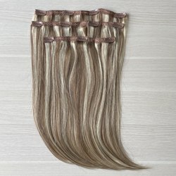 PREMIUM Натуральные волосы на заколках 40см 60г - набор из 3 прядей #10/613