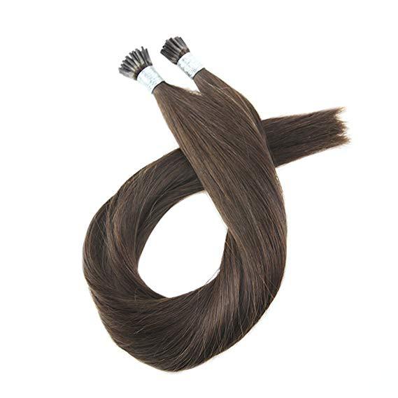 Натуральные волосы на капсулах 55см горький шоколад - 50пр 50г