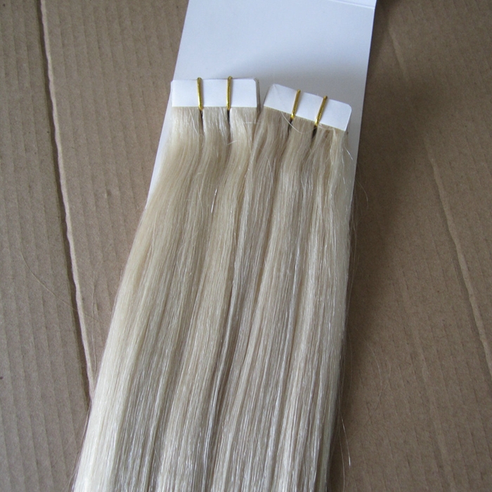 Натуральные волосы на лентах 70см 20лент 50г - пепельный блонд #60