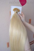 Волосы на капсулах премиум 55см 50прядей 50г - блонд #613