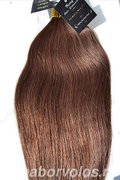 Натуральные азиатские коричневые волосы на капсулах 55см