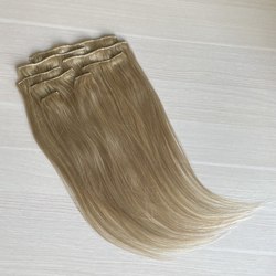 Натуральные волосы темный блонд #22 60см