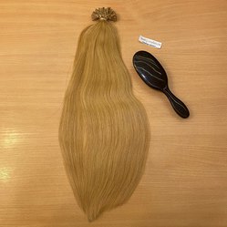 Индийские волосы на капсулах 55см 50 прядей 50 грамм - карамельный блонд #27