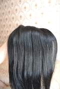 Натуральные бразильские черные волосы на капсулах 55см 70г