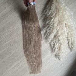 Натуральные волосы на лентах 50см 50г (20 лент) - русые #8