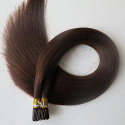 Натуральные волосы премиум на капсулах 55см 50прядей 50г - коричневые #4