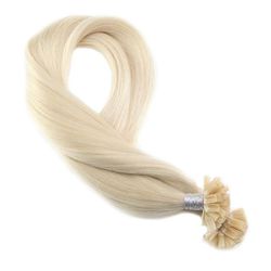 Натуральные волосы премиум на капсулах 55см 50прядей 50г - пепельный блонд #60