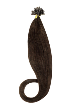 Натуральные волосы на капсулах 70см 50прядей 50г - горький шоколад #2