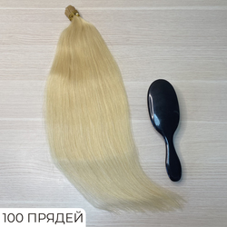 Натуральные волосы на капсулах 50см 100прядей 50г - блонд #613