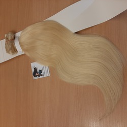 Натуральные волосы на заколках 50см 160г - #613 блонд