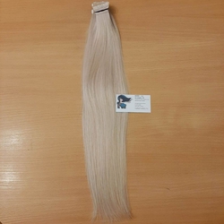 Натуральные волосы на лентах 50см (20 лент) 40 грамм -серый блонд #60с