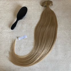 Натуральные волосы на заколках 65см 120г - затемненный блонд #22
