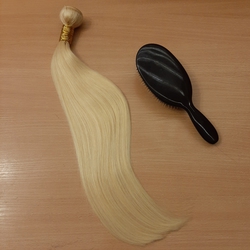 Натуральные волосы на трессе 50см 100г - блонд #613
