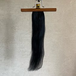 Натуральные волосы на капсулах 50см 100прядей 50г - черный #1