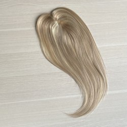 Накладка из натуральных волос 12х6 см - мелированный #18.613