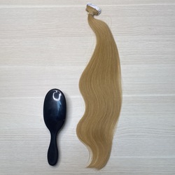 Натуральные волосы на лентах 50см 20 прядей (50г) - карамельный блонд  #27