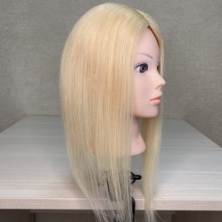 Накладка из натуральных волос повышенной густоты 9х13 см - пепельный блонд #60