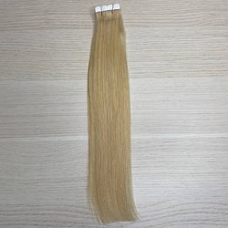 Натуральные волосы на лентах 30 см - блонд #613