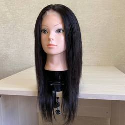 Полусистема замещения (парик) из натуральных волос - Черный с коричневым отливом #1b