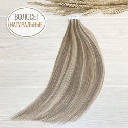 PREMIUM натуральные волосы 20 лент 40см 50г - мелирование #8/613