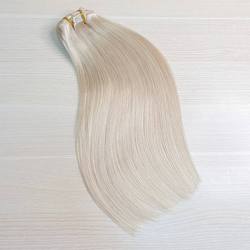 Натуральные волосы на заколках PREMIUM 40 см 120 г - Пепельный блонд #60