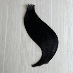 PREMIUM натуральные волосы 20 лент 40см 50г - Черный #1 b