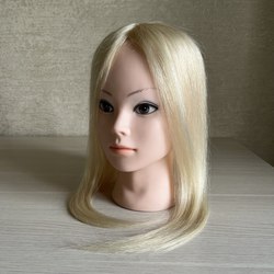 Накладка из натуральных волос 13х13 см - #60 блонд