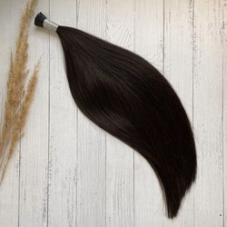 Премиум волосы на капсулах 40см 50пр 40г - #2 горький шоколад