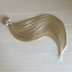 Натуральные волосы на капсулах 50см 50пр 50г - #60 блонд