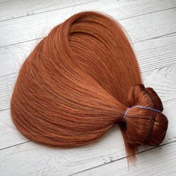 Волосы для наращивания натуральные 40см 70г - рыжий #130