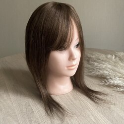 Накладка из натуральных волос 8х8 темно-русый #6