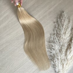 Натуральные волосы на капсулах 50см 50пр 50г - Пшеничный блонд #24