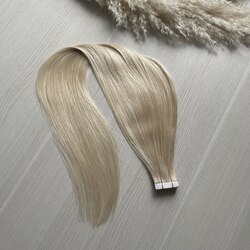 PREMIUM натуральные волосы на лентах 70 см 20 прядей 50г - блонд #60