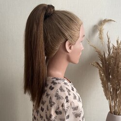 Натуральный хвост 35см 70г - коричневый #4