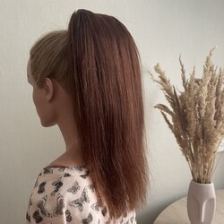 Натуральный хвост 35см 90г - коричневый #4